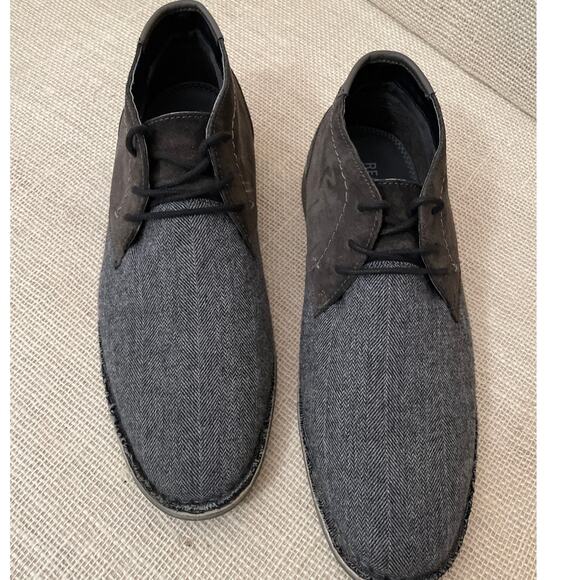 Reaction Kenneth Cole Chukka Boots, Desert Sun. Grey Tweed, Suede, Men's 11.5 M - Picture 2 of 7